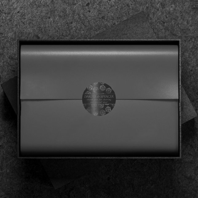 Pegatina Redonda RPG Luxe | Onyx Fantasy Tabletop Gamer Personaliza (Subido por el creador)