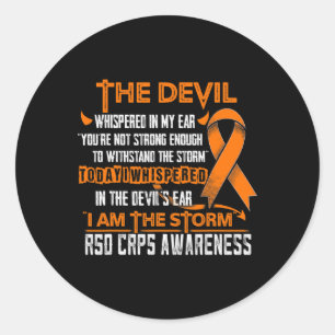 Pegatina Redonda Rsd Crps Conciencia Yo Soy La Tormenta Diablo