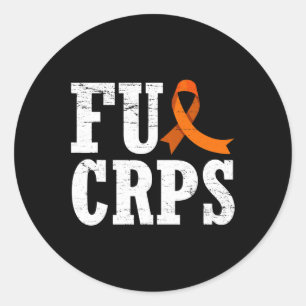 Pegatina Redonda Rsd Crps Guerrero De Fck Crps Concientización