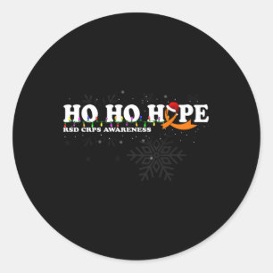 Pegatina Redonda Rsd Crps Navidades De Concienciación Desean