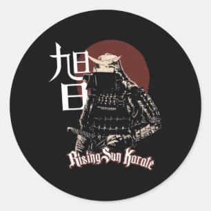 Pegatina Redonda Rska Samurai