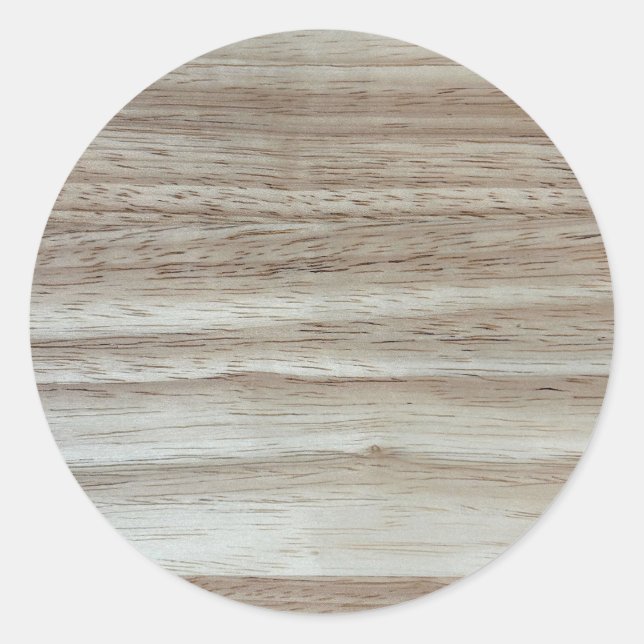 Pegatina Redonda Rubberwood Wood Grain (Anverso)