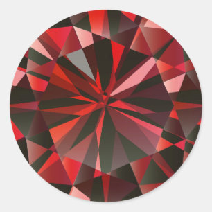 Pegatina Redonda Ruby