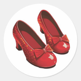 Pegatina Redonda Ruby Slippers