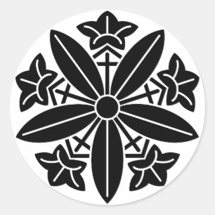 Pegatina Redonda Rueda de genciana Kuga