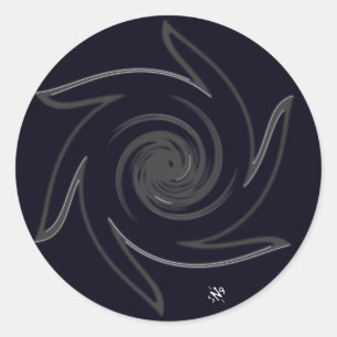 Pegatina Redonda Rueda de la vida
