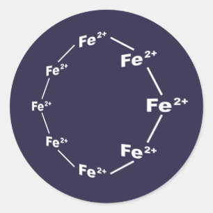 Pegatina Redonda Rueda ferrosa
