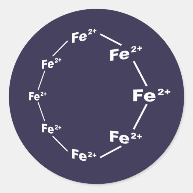 Pegatina Redonda Rueda ferrosa (Anverso)