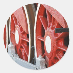 Pegatina Redonda Ruedas