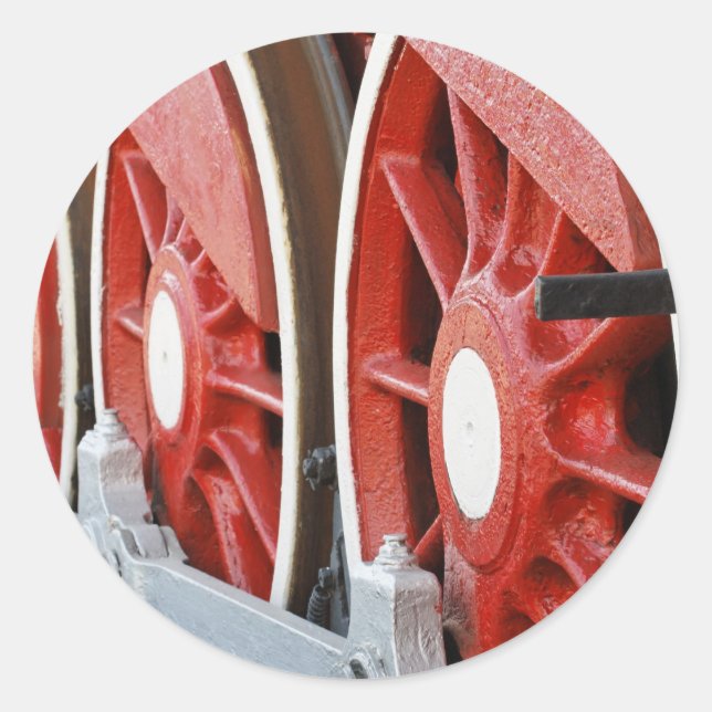Pegatina Redonda Ruedas (Anverso)