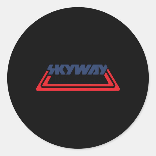 Pegatina Redonda Ruedas De Tuff De Bmx Skyway (Anverso)