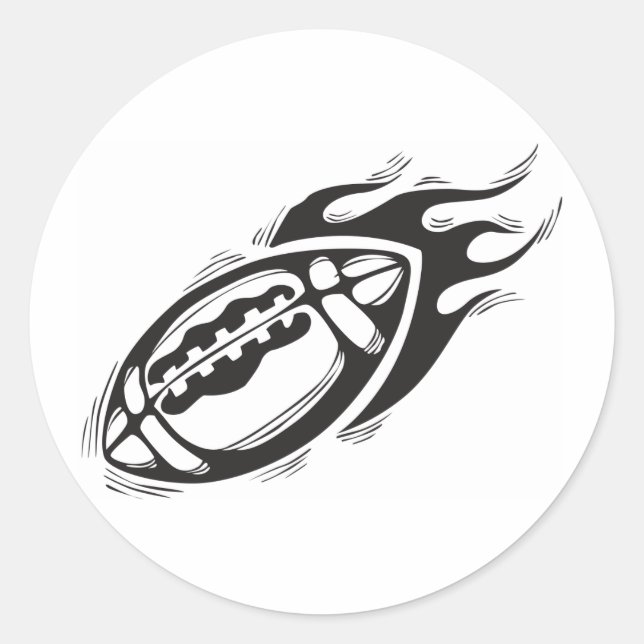 Pegatina Redonda Rugby (Anverso)