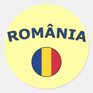 Pegatina Redonda Rumania