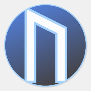 Pegatina Redonda Runa de Uruz Ur