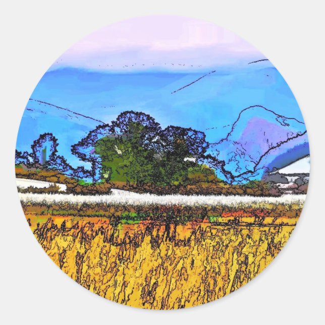 PEGATINA REDONDA RURAL (Anverso)