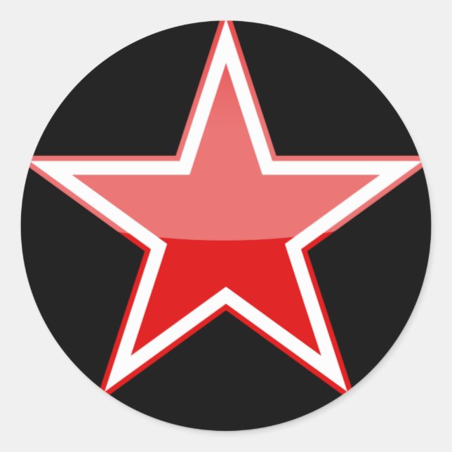 Pegatina Redonda rusia (Anverso)