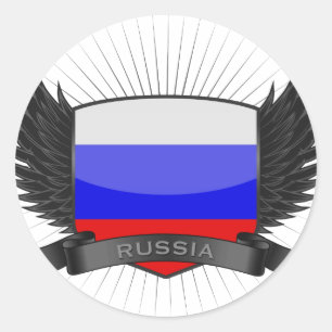 PEGATINA REDONDA RUSIA