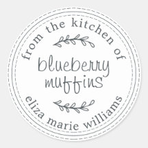 Rustic Modern Baked Goods Blueberry Muffins White