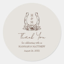 Rustic Western Boho Horseshoe Boda Gracias