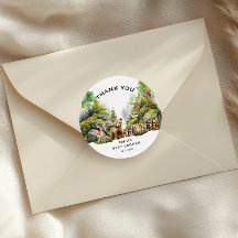 Rustic Woodland Animals Baby Shower Gracias