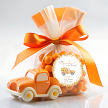 Rústica Calabaza Caída Floral Baby Shower