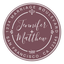 Rústica dirección de retorno del Boda de Moda