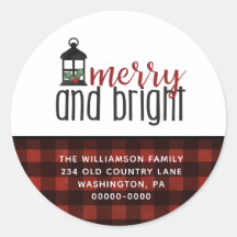 Rústico Country Plaid Farmhouse Style Navidades Cl