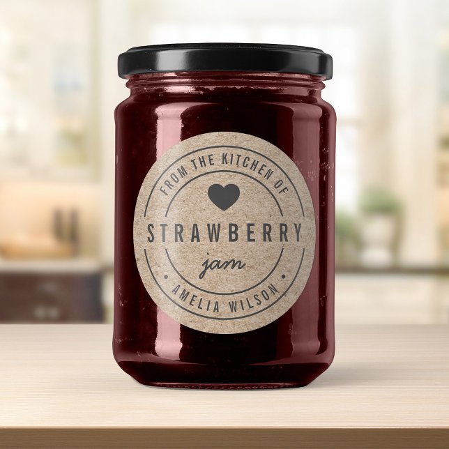 Pegatina Redonda Rústico Falso Kraft Intenso Desde la Cocina de (Subido por el creador)