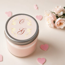 Pegatina Redonda Rústico floral eterno