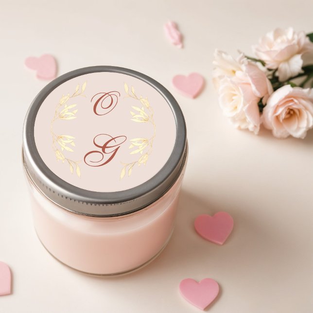 Pegatina Redonda Rústico floral eterno (Subido por el creador)