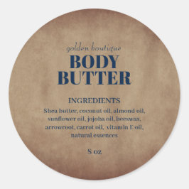 Pegatina Redonda Rústico Salón de la Vintage Producto para el cuida