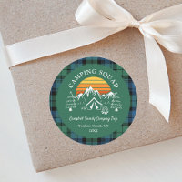 Rústico Tartan Family Camping Squad Campbell