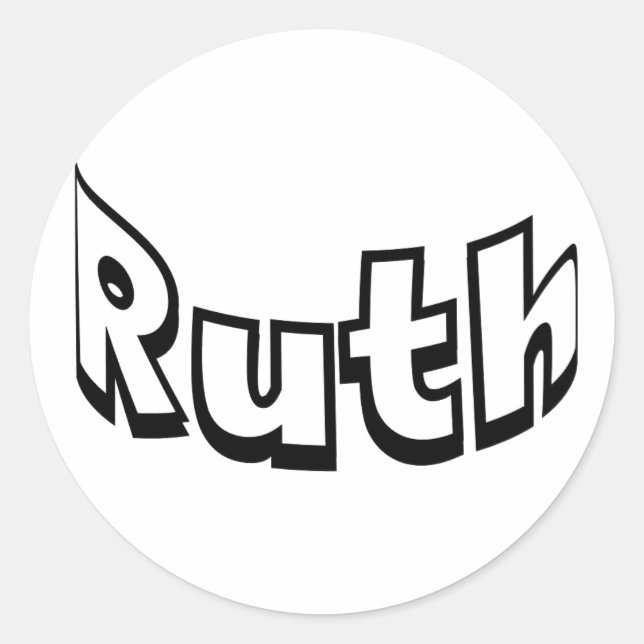 Pegatina Redonda Ruth (Anverso)
