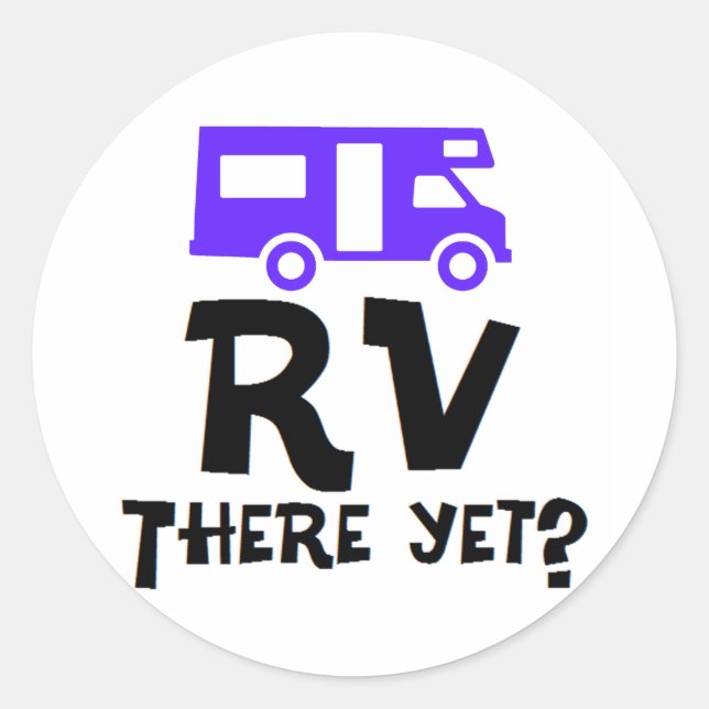 Pegatina Redonda ¿RV Ya? (Anverso)