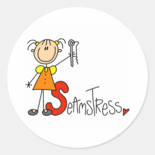 Pegatina Redonda S es para Seamstress