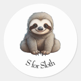 Pegatina Redonda S para Sloth