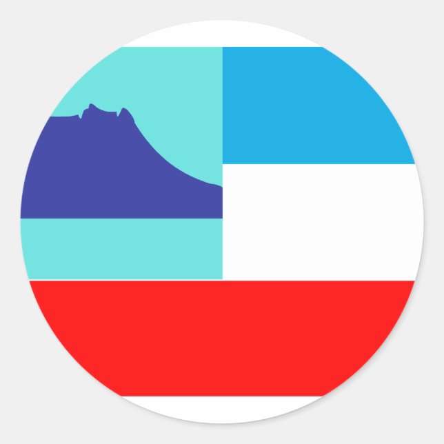 Pegatina Redonda Sabah, Malasia (Anverso)