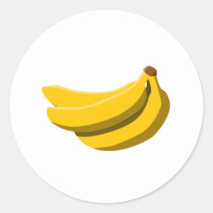 Pegatina Redonda Sabor bananero