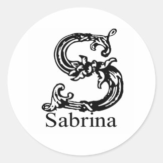 Pegatina Redonda Sabrina
