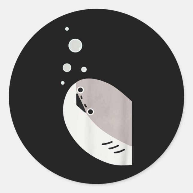 Pegatina Redonda Sacabambaspis Fish Meme  (Anverso)