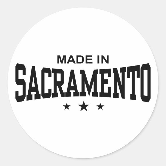 Pegatina Redonda Sacramento (Anverso)
