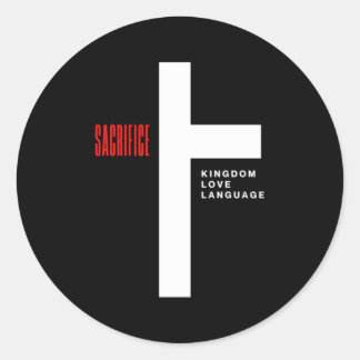 Pegatina Redonda Sacrificar