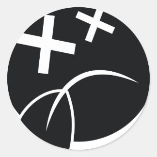 Pegatina Redonda Sad Face