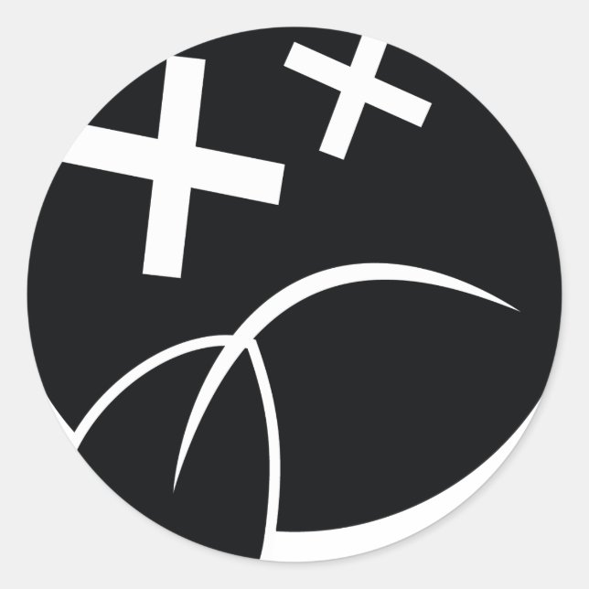 Pegatina Redonda Sad Face (Anverso)