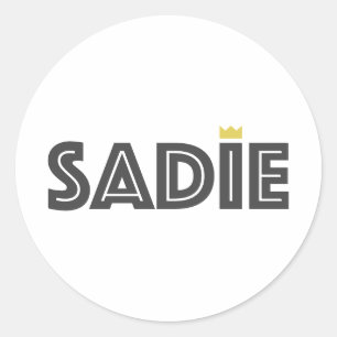 Pegatina Redonda Sadie