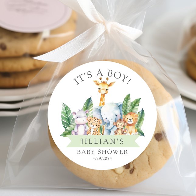 Pegatina Redonda Safari Adventure es un chico (Subido por el creador)