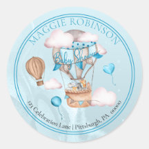 Safari Animals Globos Dirección de retorno de Baby