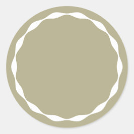 Pegatina Redonda Sage Blank Circle Custom Spice Container Sticker