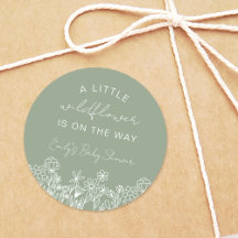 Sage Green Un Pequeño Baby Shower De Flor Silvestr