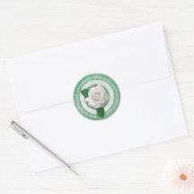 Sage Green with White Rose Inspirational Quote